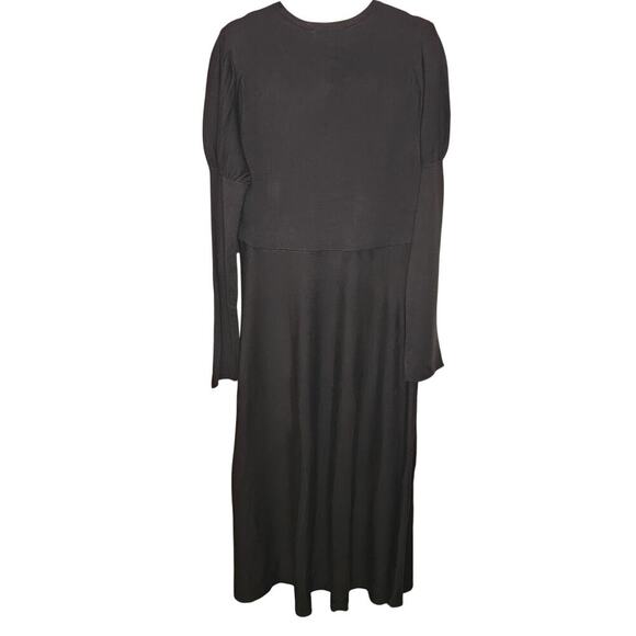 Pomander Place - XL - Black Brielle Long Sleeve Knit Sweater Maxi Dress - NWT - Picture 7 of 7